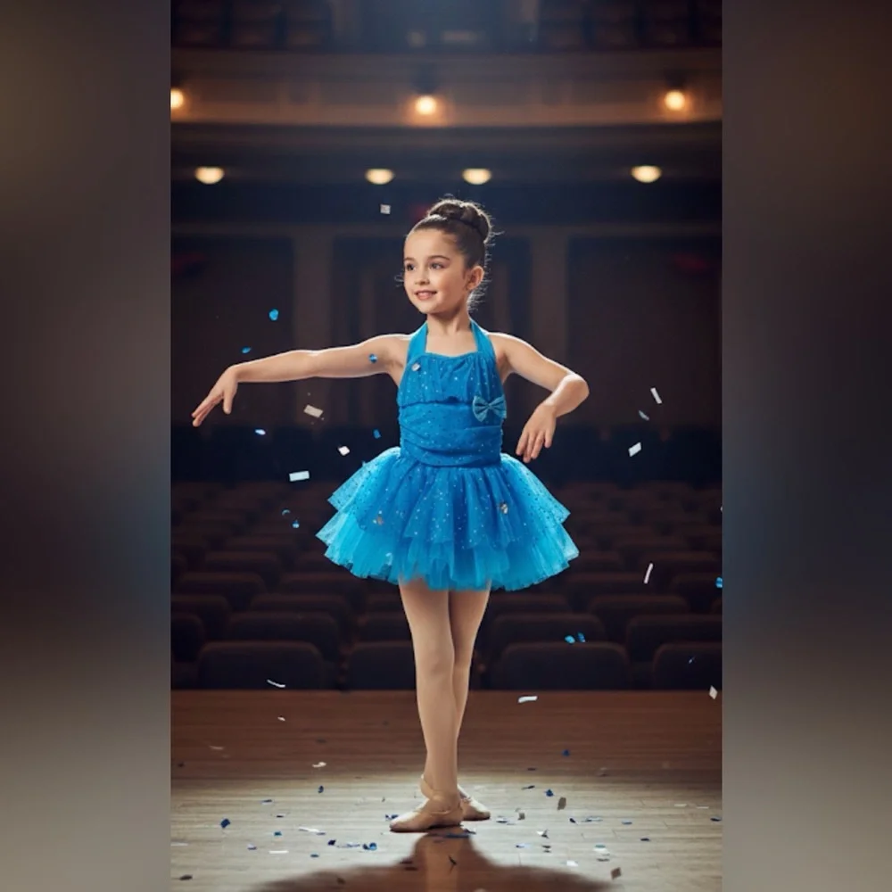 Weissman Glittery Blue‎ Formal Dress for Kids Sc Show Costume